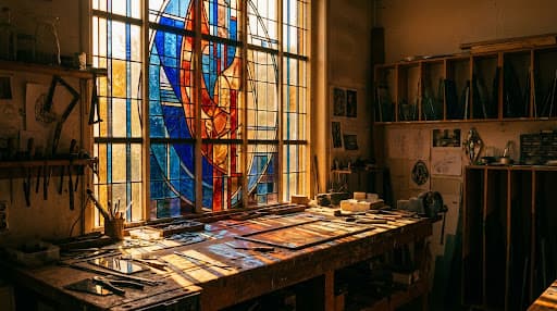 Glasatelier sfeerbeeld